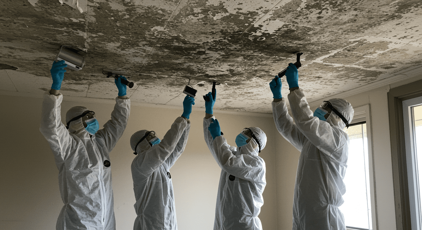 Mold Removal Team in Action